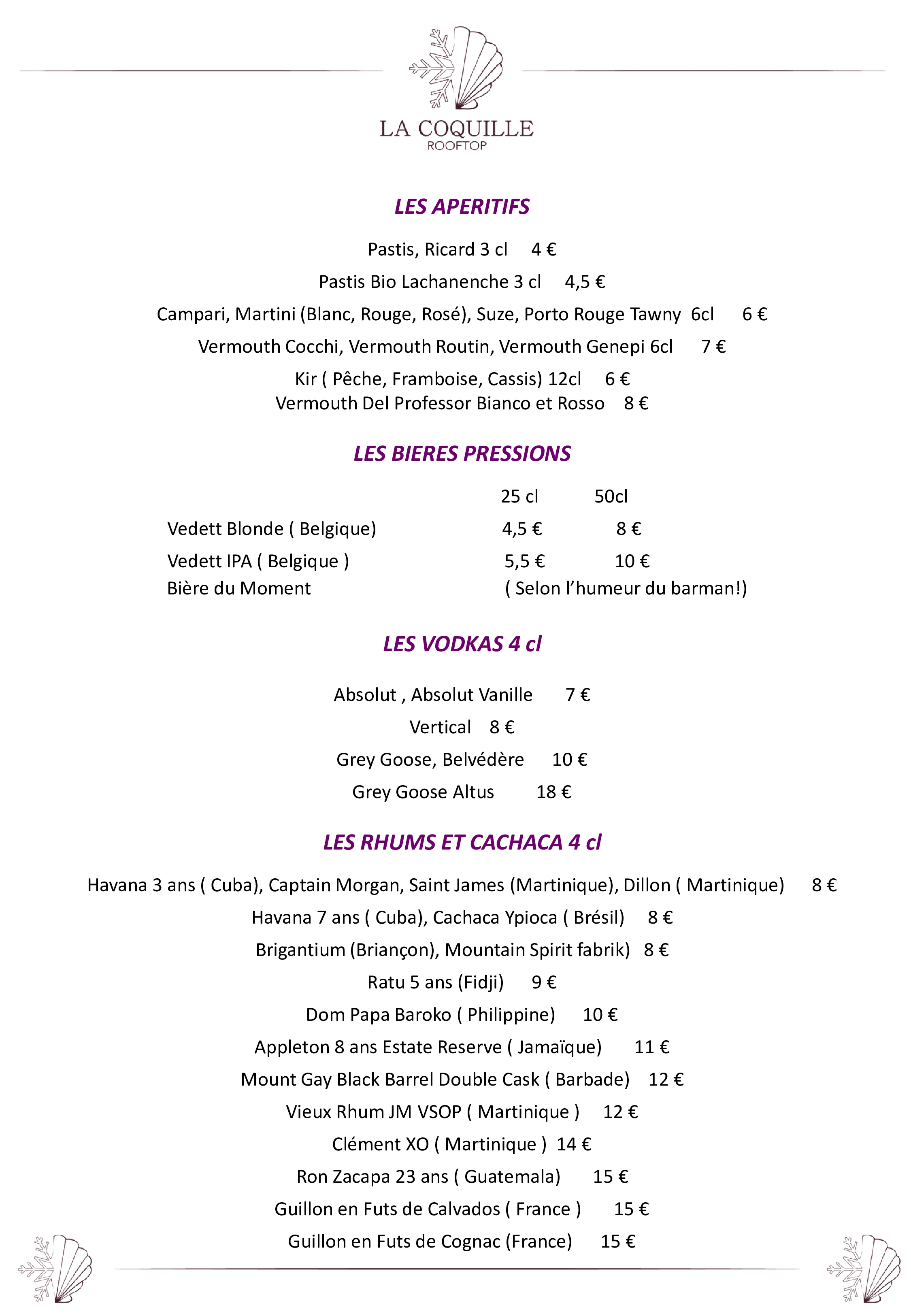 Carte Alcool 3