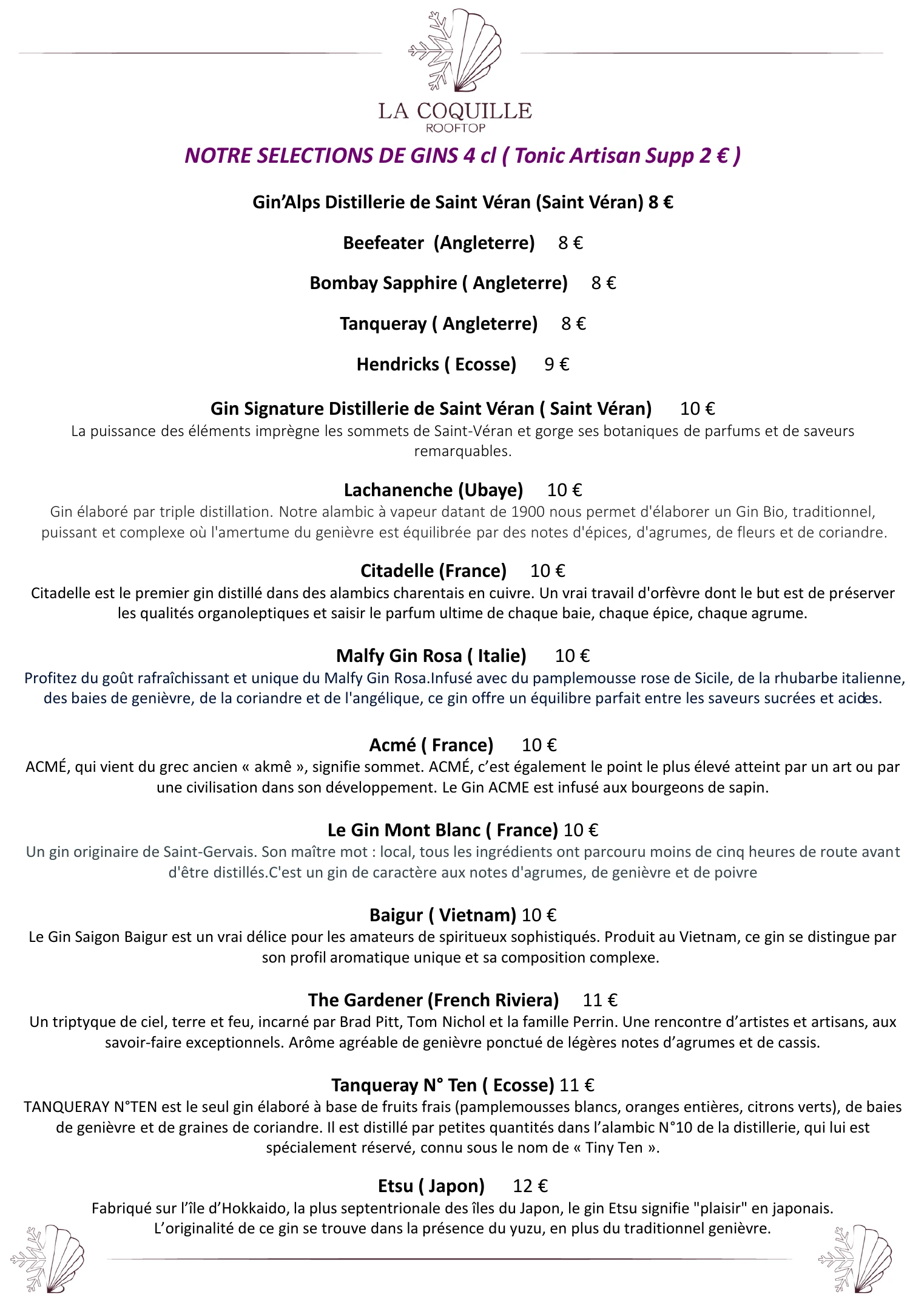 Carte Cocktail 3
