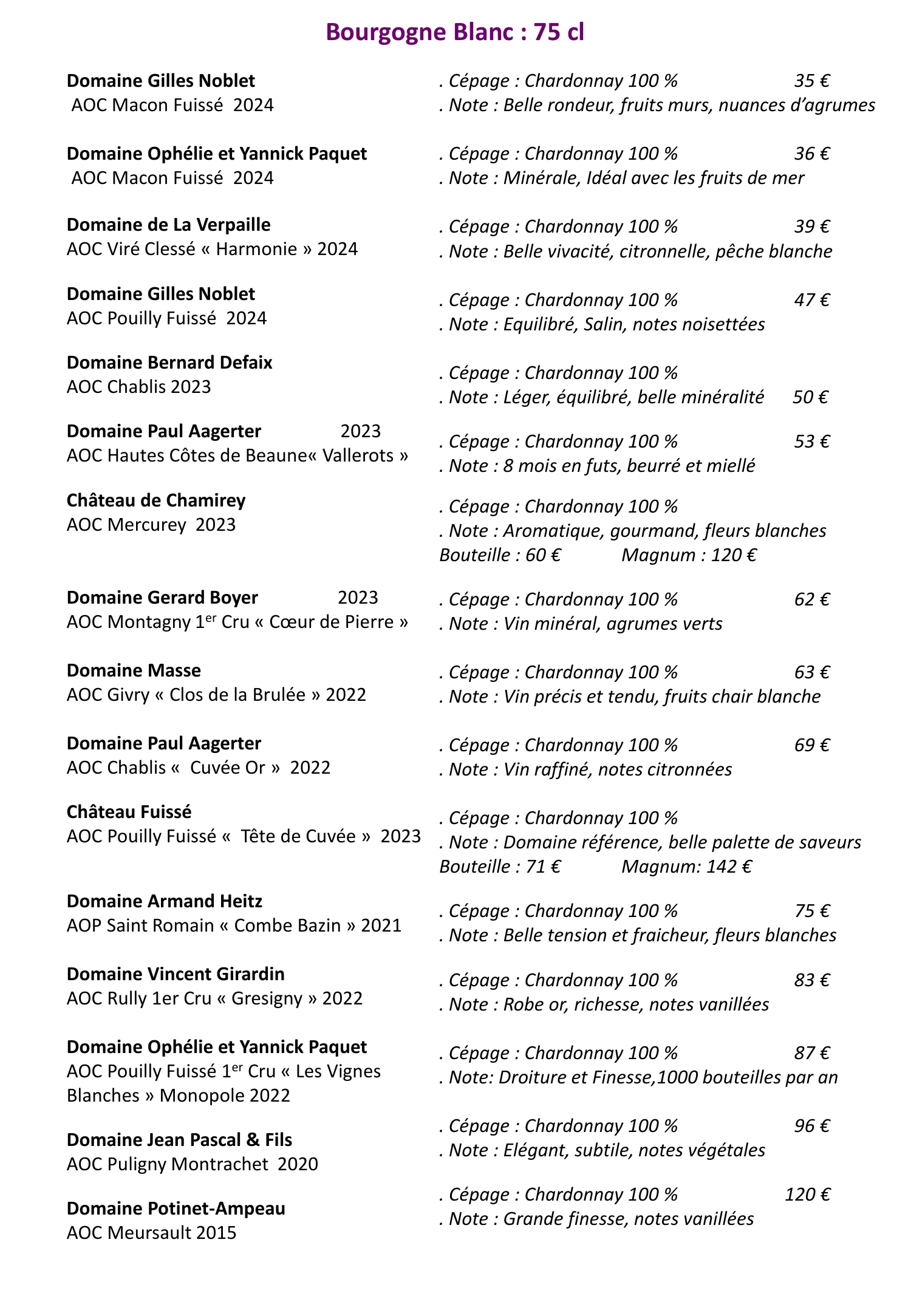 Carte Vins 3