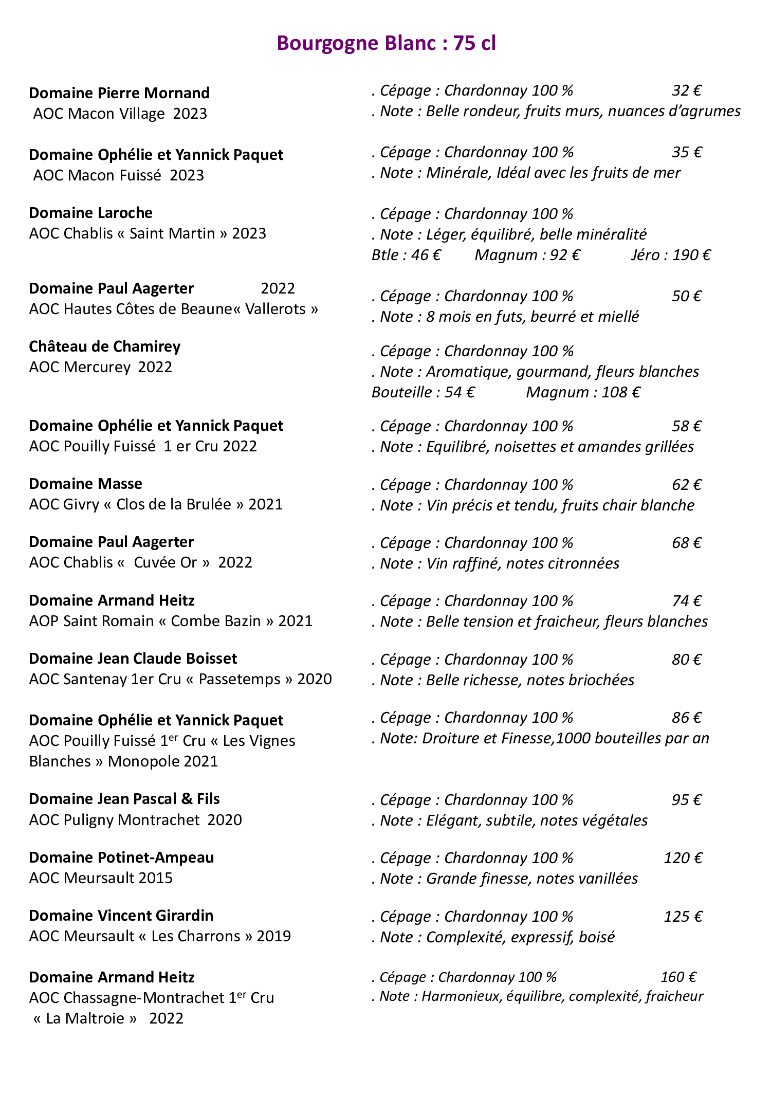 Carte Vins 3